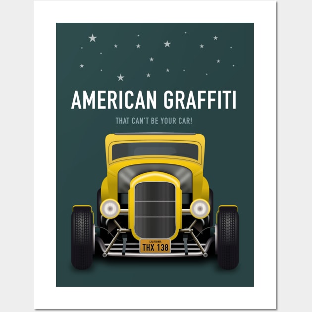 American Graffiti - Alternative Movie Poster Wall Art by MoviePosterBoy